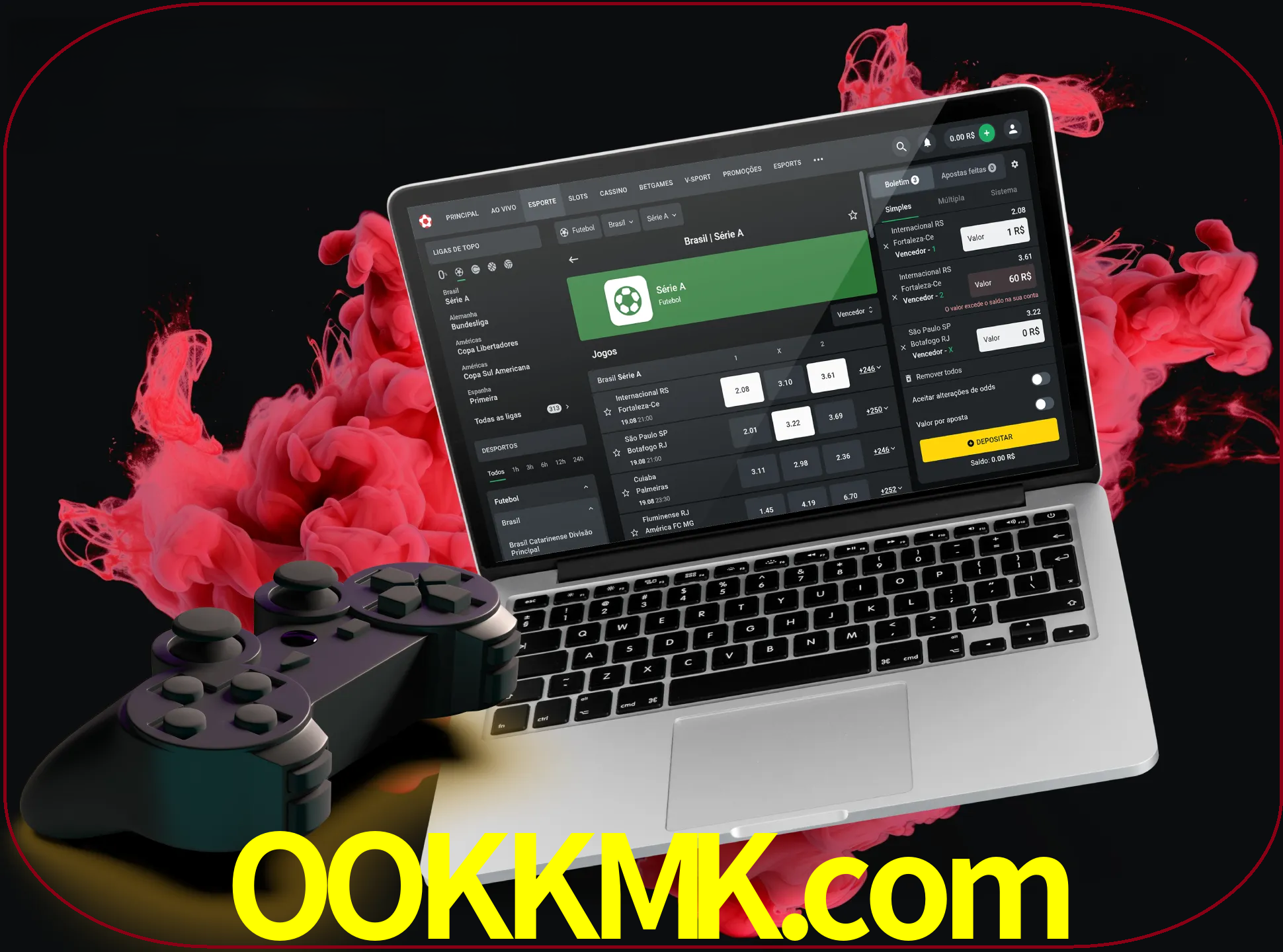 Visite a secção especial de jogos de vídeo em ookkmk para descobrir em que jogos pode apostar e ganhar muito dinheiro.
